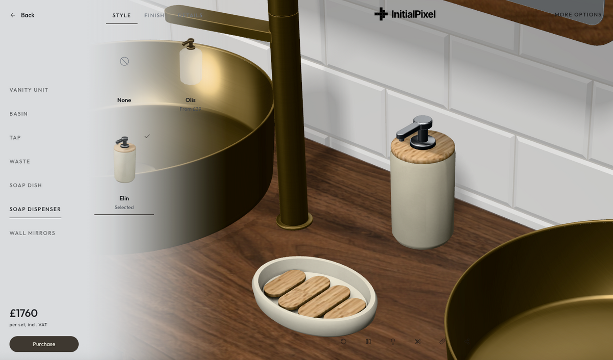 Adding a soap dispenser beside a basin in Assembler